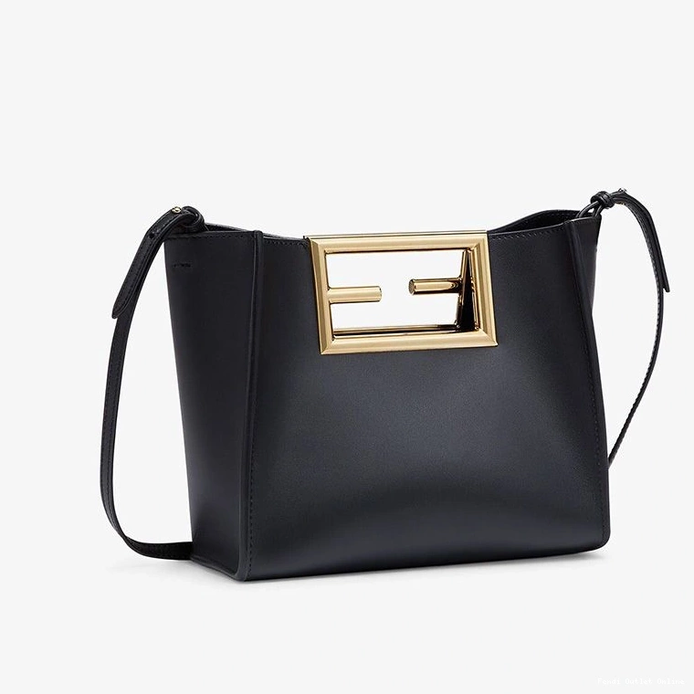Affordable Black In Way Leather Calf Fendi Bag Small 0821